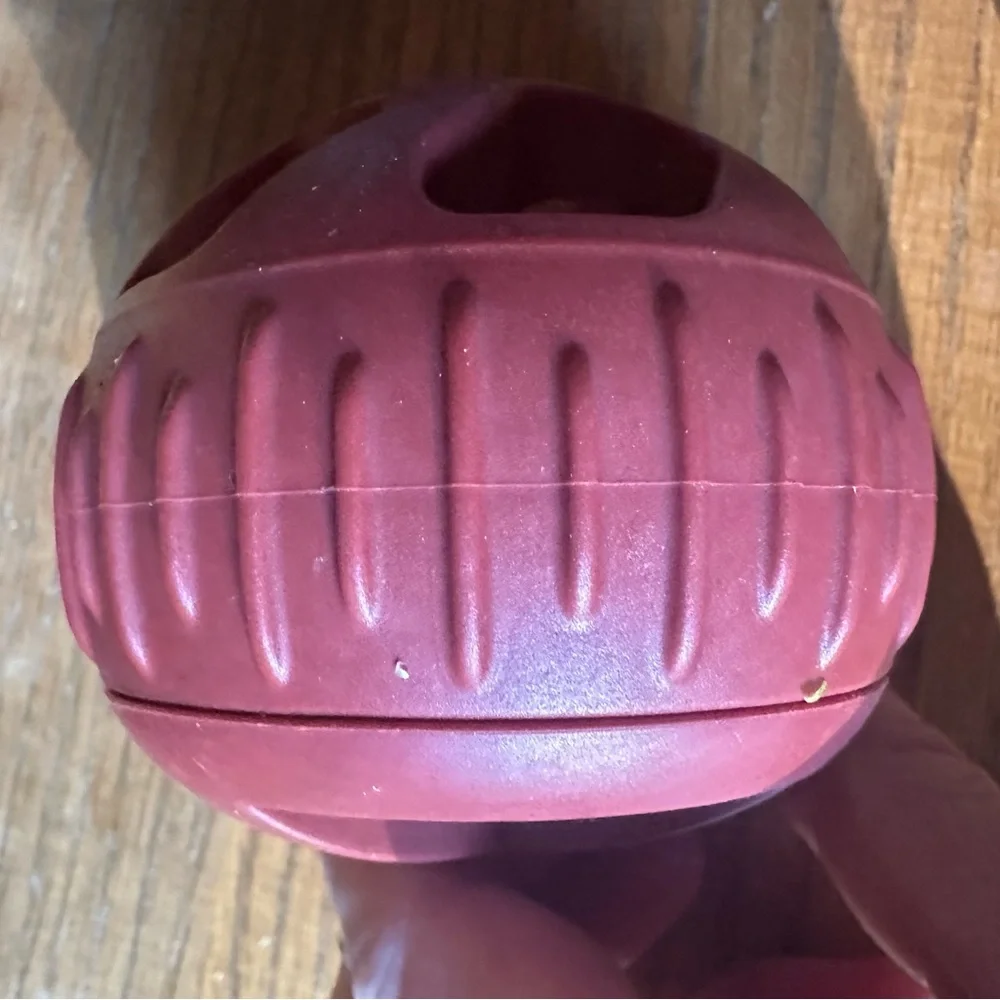 Rubber dog treat ball slow feeder keeps your dog busy